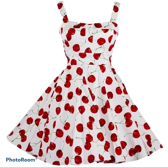 ModCloth iXiA Pull Up a Cherry A-Line Swing Dress - Picture 2 of 16